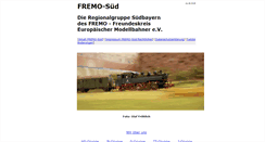 Desktop Screenshot of fremo-sued.de